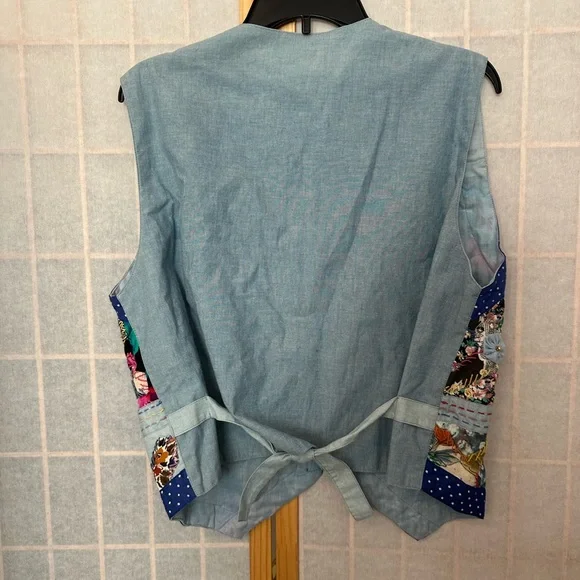 Vintage embroidered colorful vest - Picture 4 of 4
